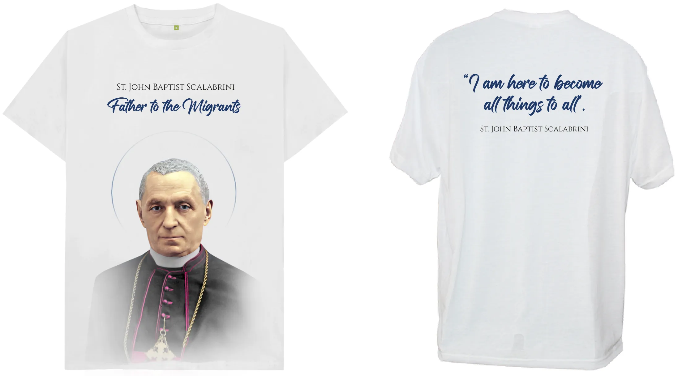 scalabrini canonization shirt