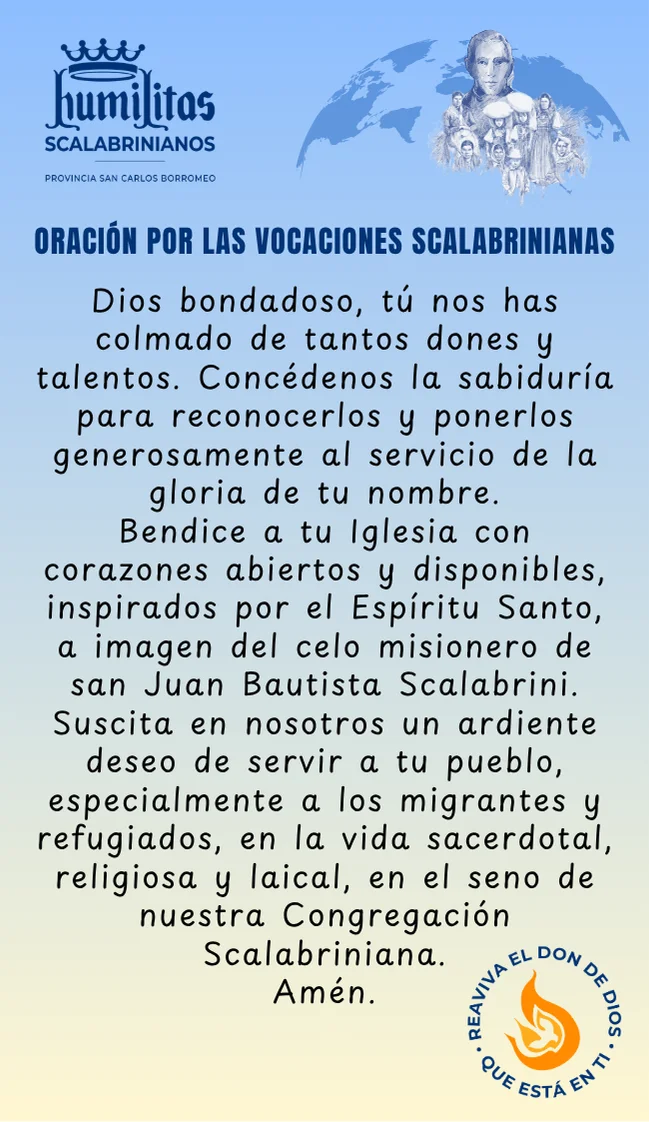 Scalabrinian Prayer for Vocations