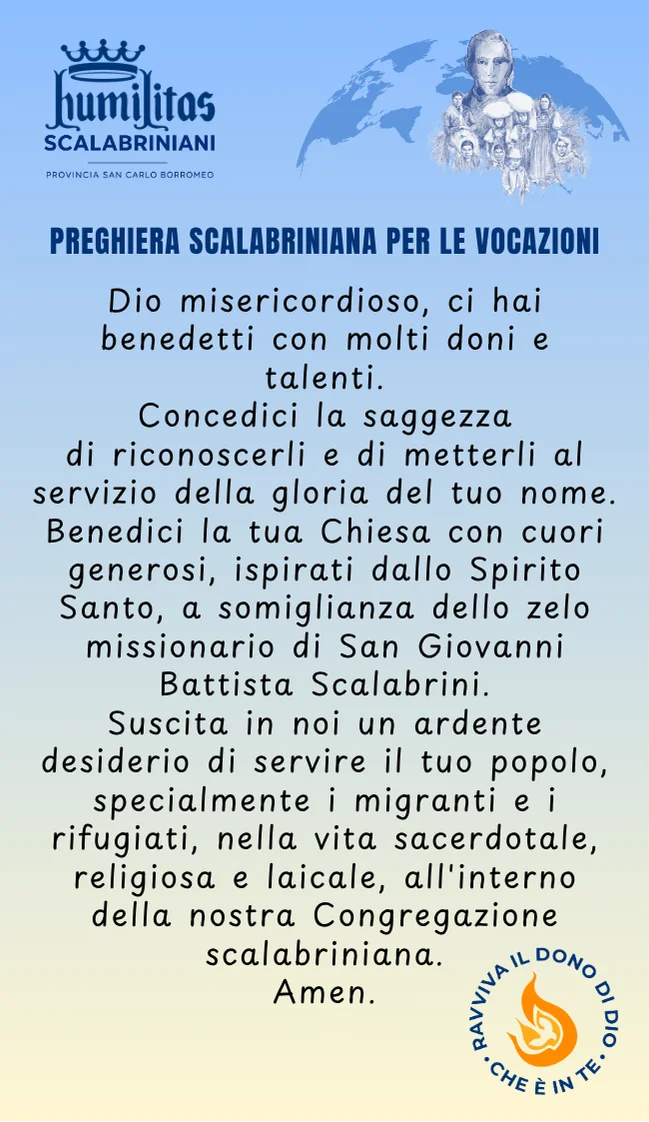 Scalabrinian Prayer for Vocations