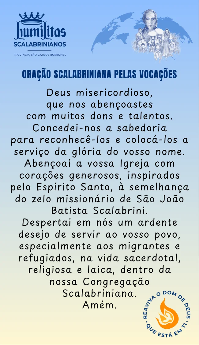Scalabrinian Prayer for Vocations
