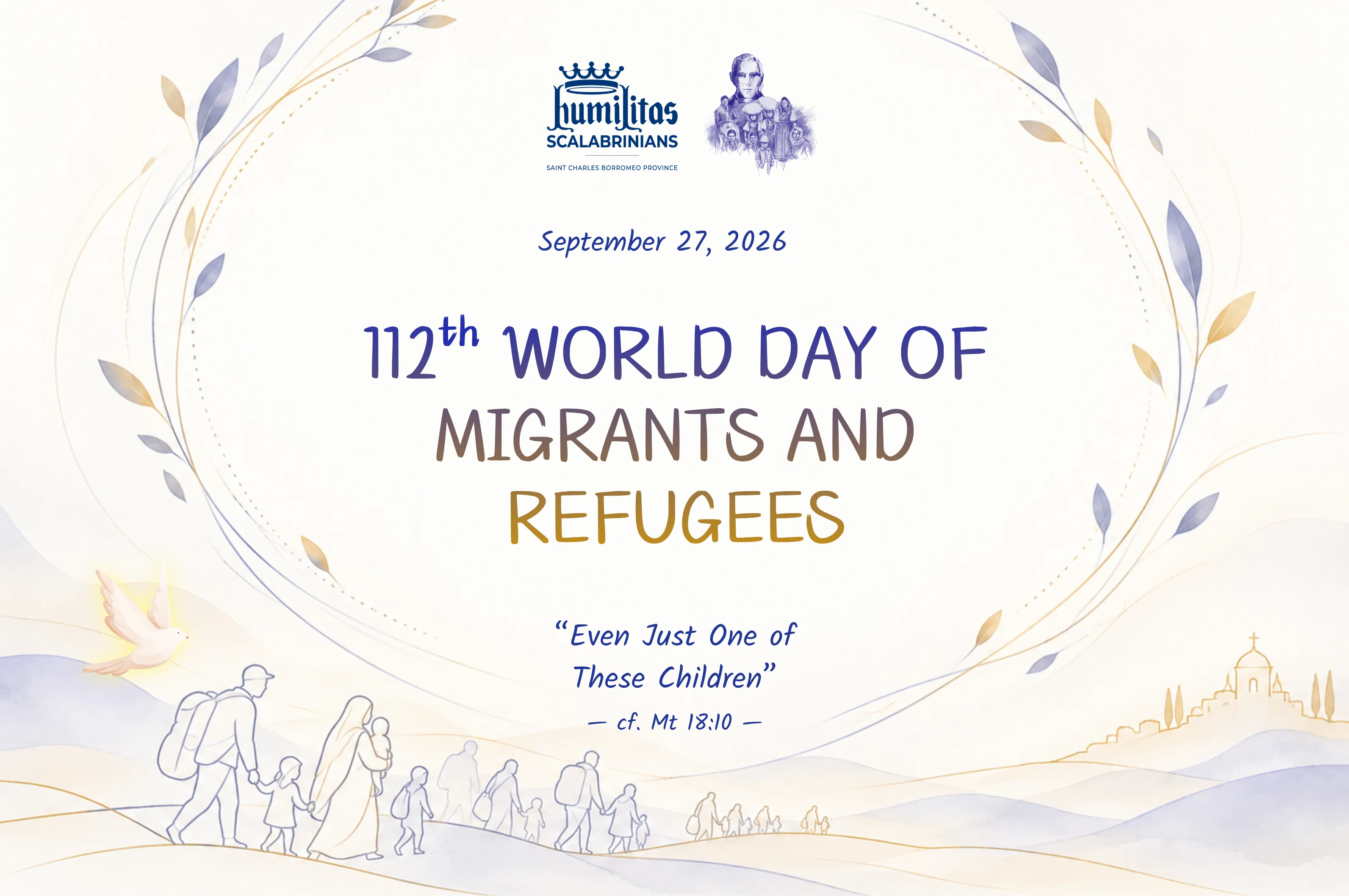 Poster for the 112th World Day of Migrants and Refugees, September 27, 2026