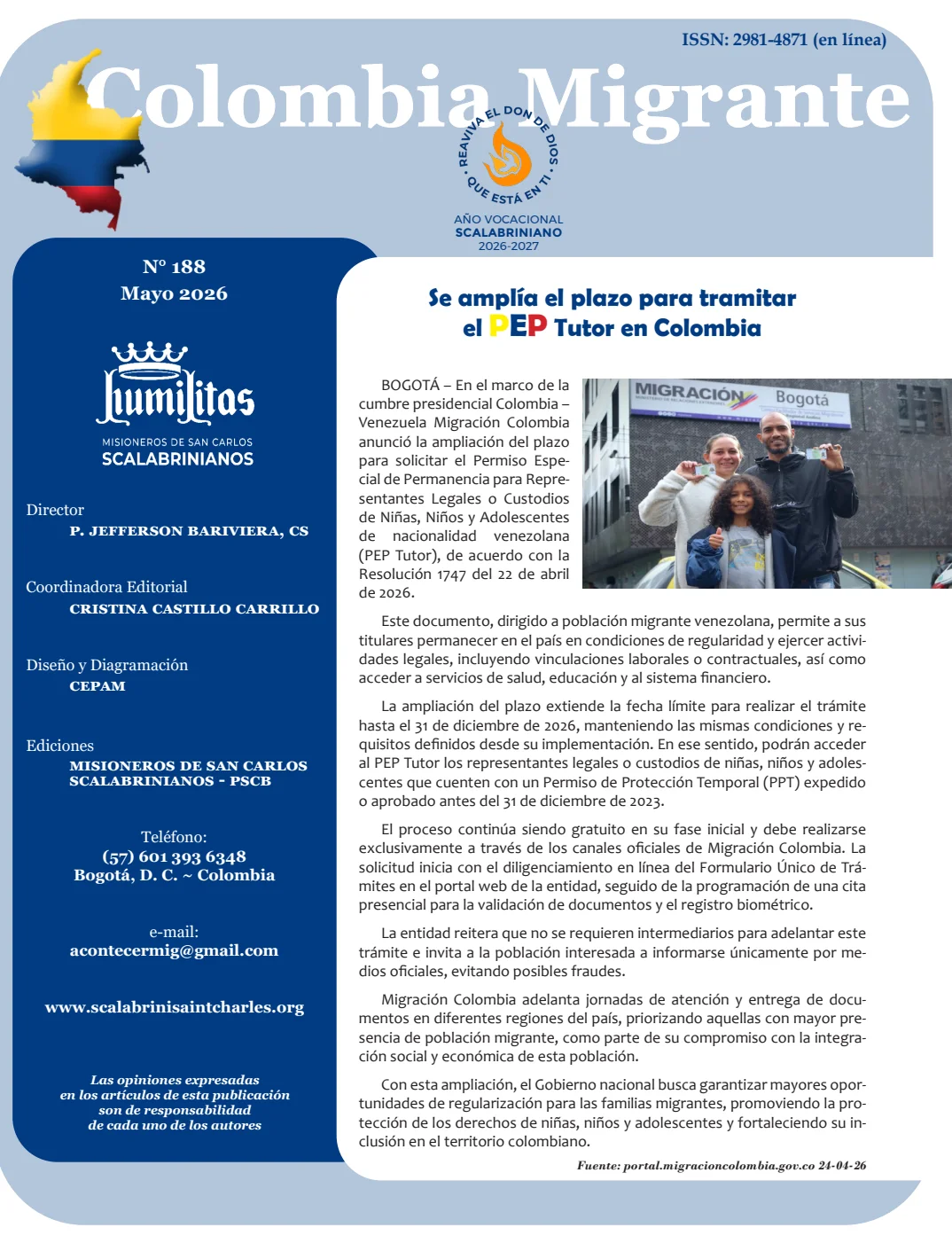 scalabrini magazine last edition